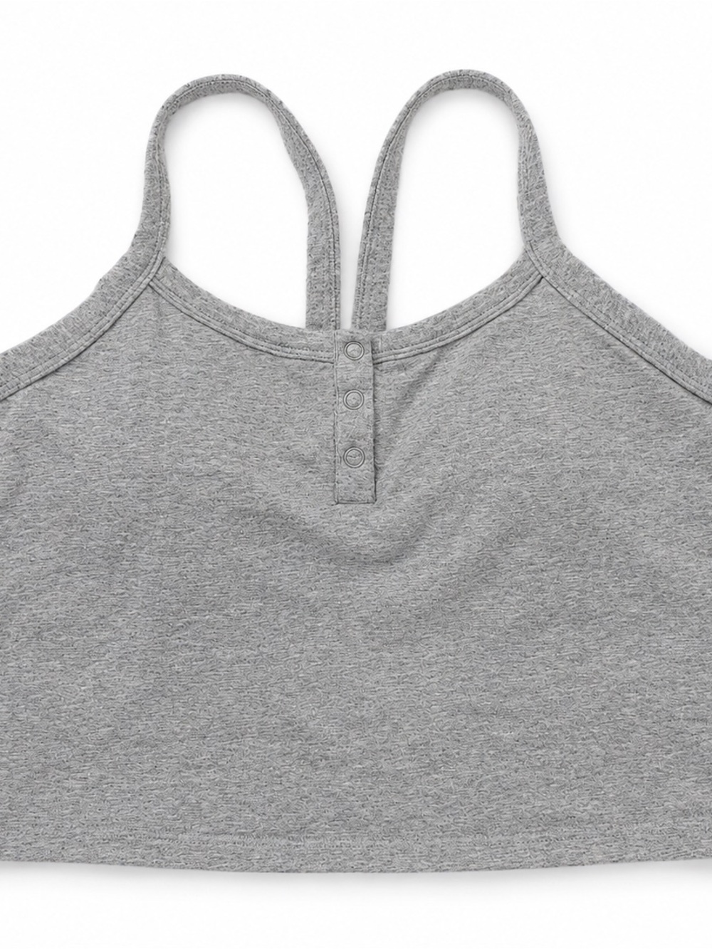 All In Motion Gray Shelf Bra Cropped Tank Top Size Large